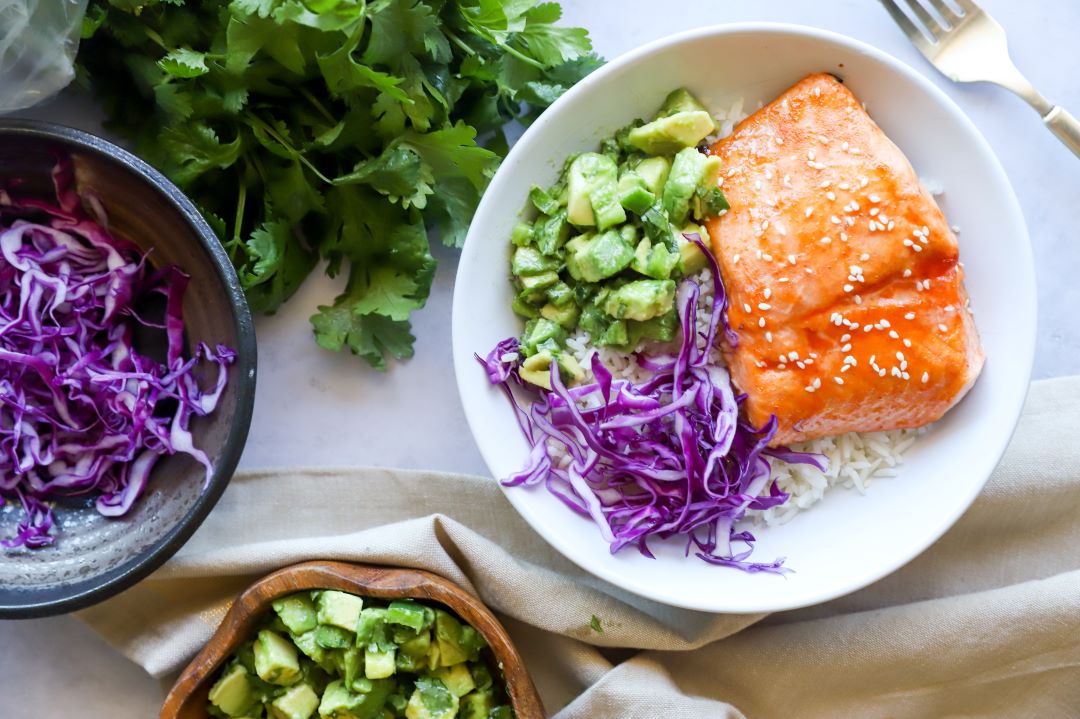 Air Fryer Honey Glazed Sriracha Salmon Bowls – Jihi