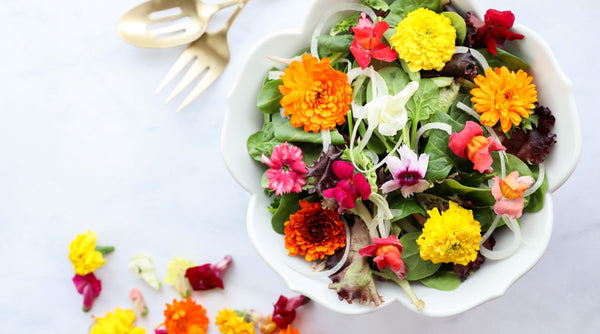 Garden Salad with Edible Flowers Recipe